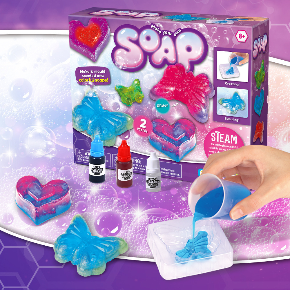 Science Toy - DIY石鹸作りキット STEM科学実験セット 知育玩具 手作り石鹸クラフトキット クリエイティブアクティビティ