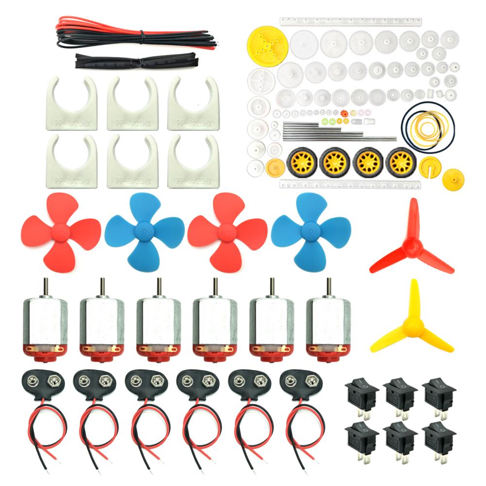 6セットモーターキット、ミニ電気趣味モーター3v-12v 2 - Science Hobby Kit のレビューと価格
