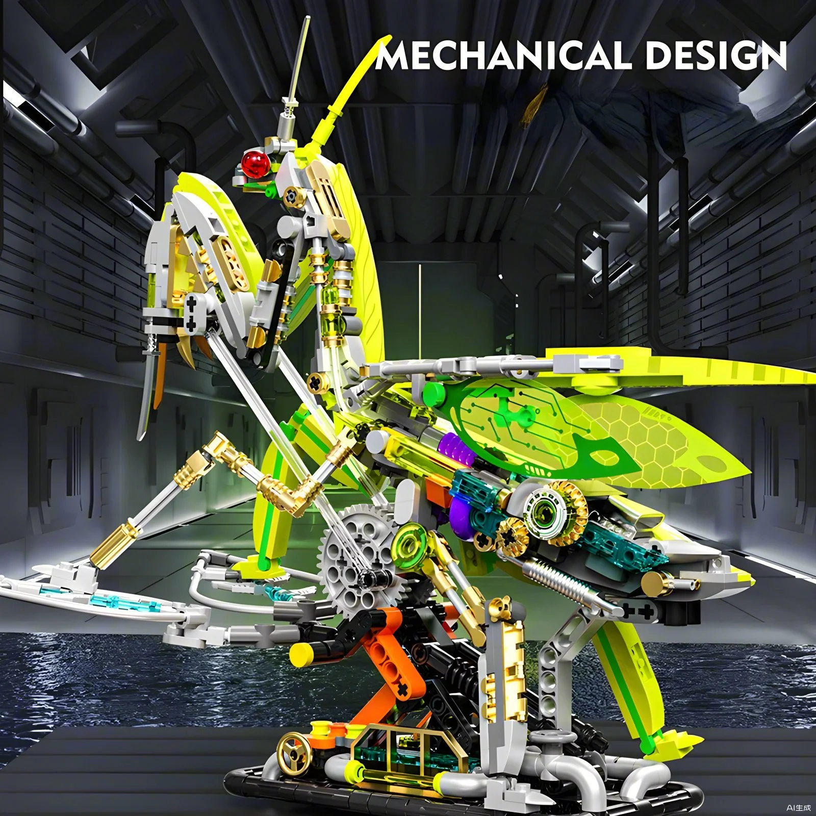 DIY カマキリ ビルディング ブロック半機械科学、ビルディ - Science Toys Diy のレビューと価格