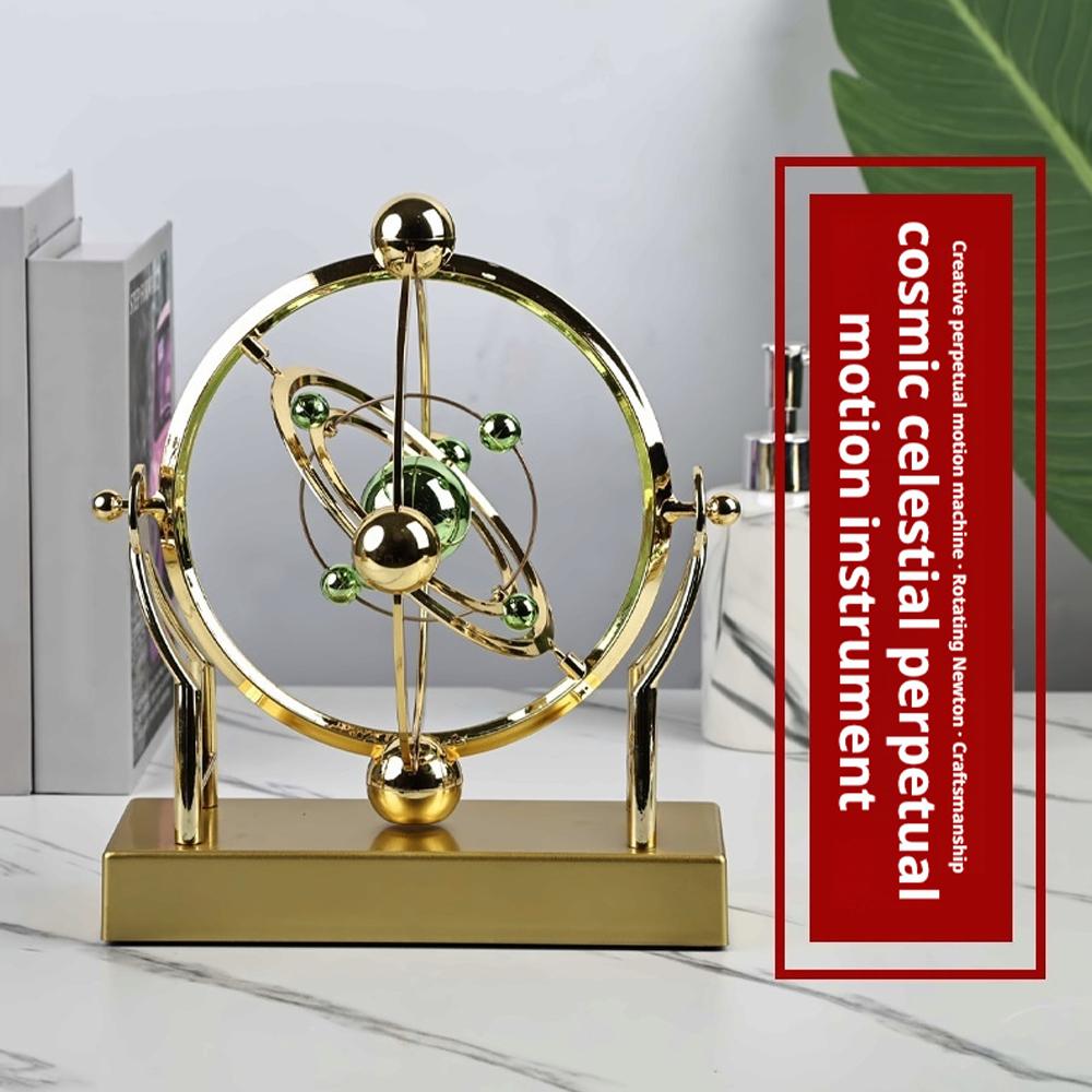 天体軌道振り子永久運動マシン、キネティックアートデスク装飾、 - Solar System Orrery のレビューと価格
