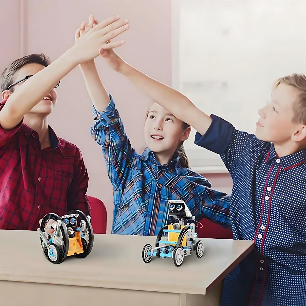 ソーラーロボットビルディングブロック 12 in 1 科学実 - Science Toys Diy のレビューと価格