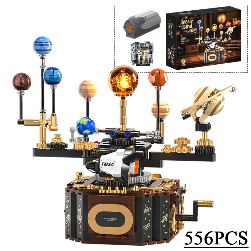 クリエイティブ 556 個太陽系軌道ユニバーサル航海ビルディ - Solar System Orrery のレビューと価格
