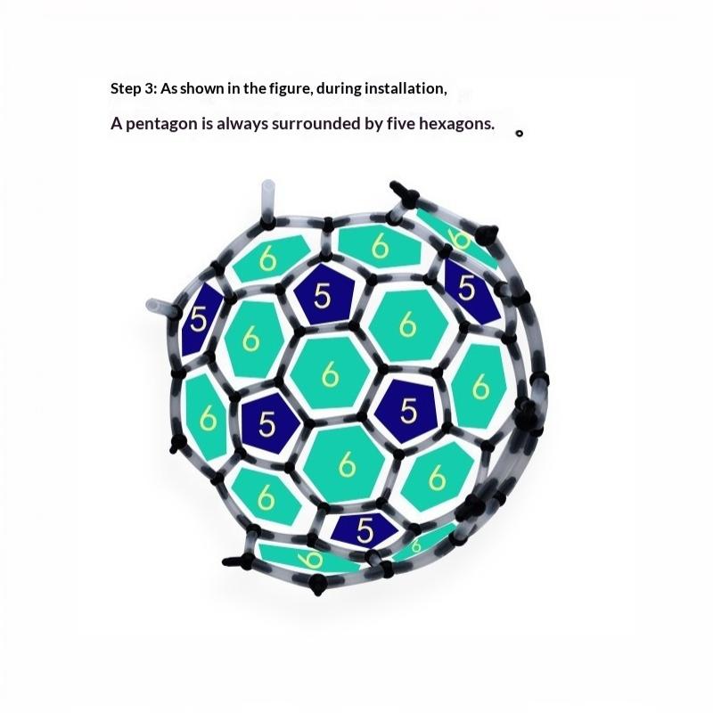STEM DIY テンセグリティ C60 フラーレン科学キッ - Science Toys Diy のレビューと価格