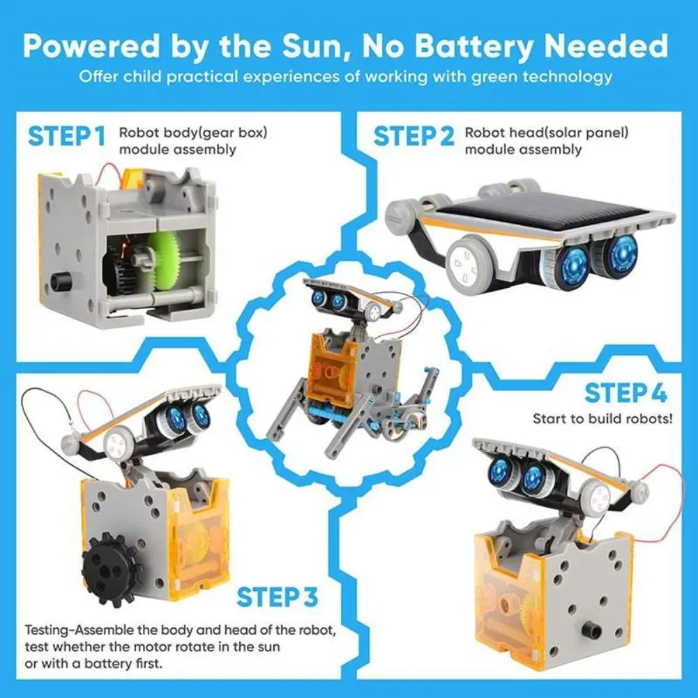 13 in 1 ソーラーロボット科学キット DIY ビルディ - Science Toys Diy のレビューと価格