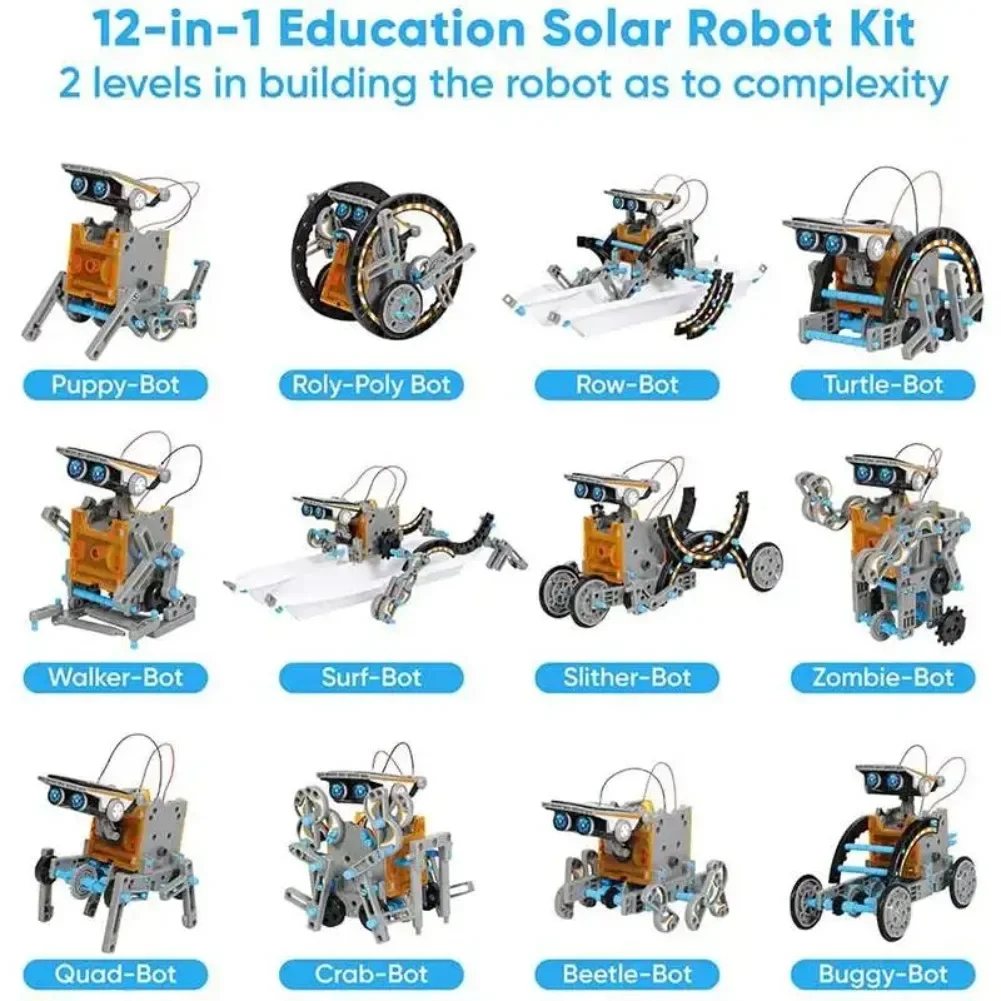 13 in 1 ソーラーロボット科学キット DIY ビルディ - Science Toys Diy のレビューと価格