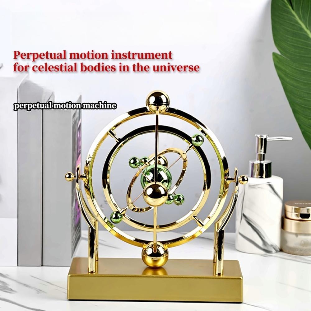 天体軌道振り子永久運動機械キネティックアートデスク装飾天文学 - Solar System Orrery のレビューと価格